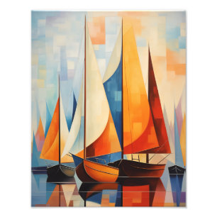 Foto Horizontes Serenos: Impresión de Arte de Velero Ab
