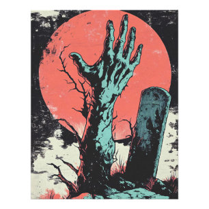 Foto Horror Comic Zombie Graveyard