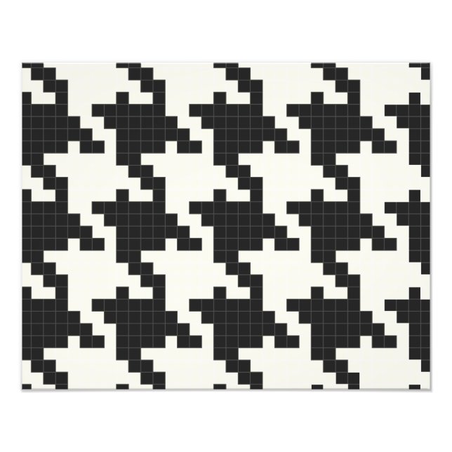 Foto Hounds Tooth Pixel Textured (Frente)