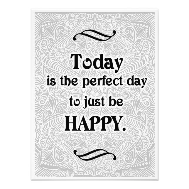 Foto Hoy es el día perfecto - Cita Positiva (Frente)