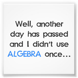Foto Hoy no usamos álgebra