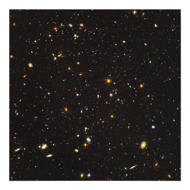 Foto Hubble Ultra Deep Field View of 10,000 Galaxies (Frente)
