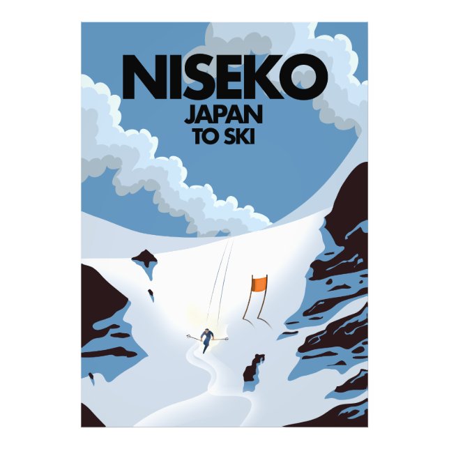 Foto Huella de esquí de Niseko Japón (Frente)