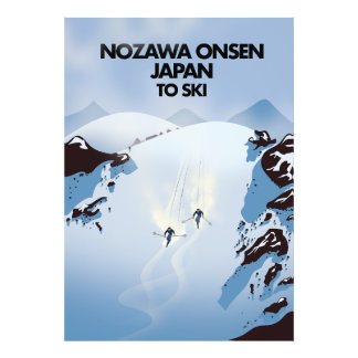 Foto Huella de esquí de Nozawa Onsen Japón.