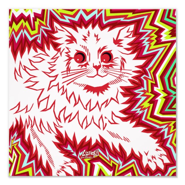 Foto Huella de gato psicodélico de Oingo Boingo (variac (Frente)