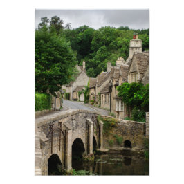 Foto Huella fotográfica de Costwolds town Castle Combe