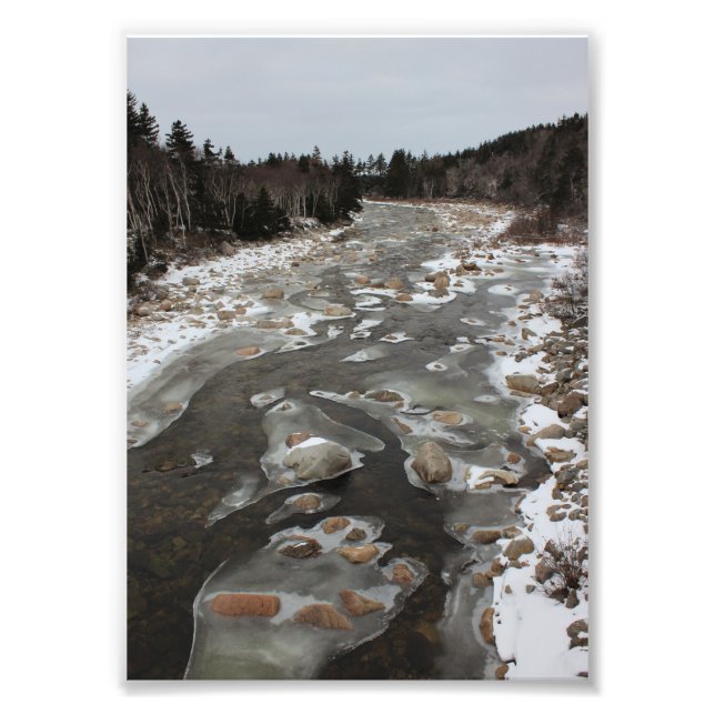 Foto Huella helada en el río (Frente)