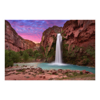 Foto Huella poster de Havasu Falls en Havasupai, AZ