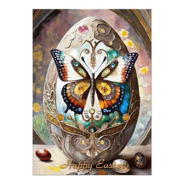 Foto Huevo de Pascua de Mariposa Ornate (Frente)