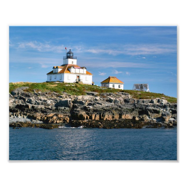 Foto Huevo Rock Lighthouse, Bar Harbour Maine Photo Pri (Frente)