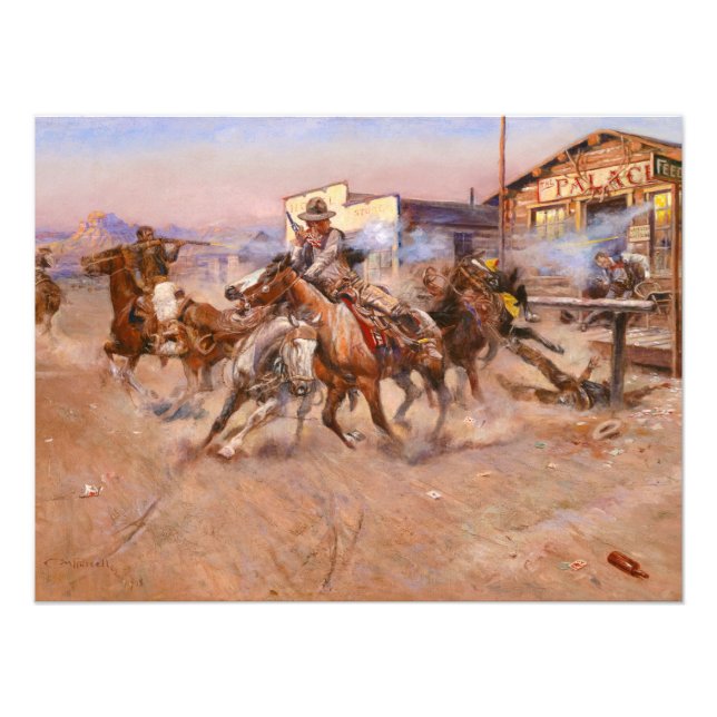 Foto Humo de una. 45 por Charles Marion Russell (Frente)