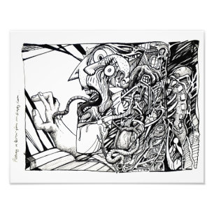 Foto Huyendo de terror de una habitación vacía...