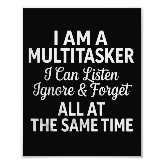 Foto I Am a Multitasker Funny Work Life Humor (Frente)