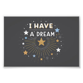 Foto I Have a Dream Inspirational Starburst Art