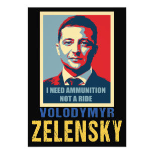 Foto I need ammunition, not a ride, Volodymyr Zelensky
