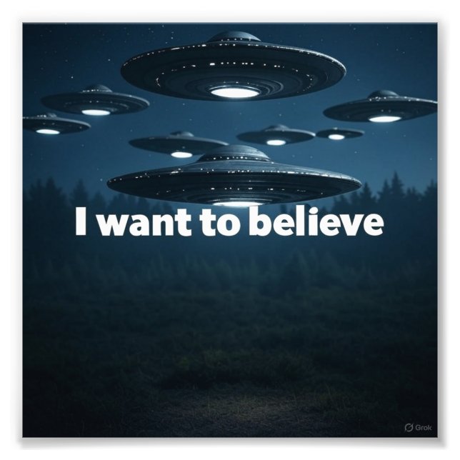 Foto I want to believe (Frente)