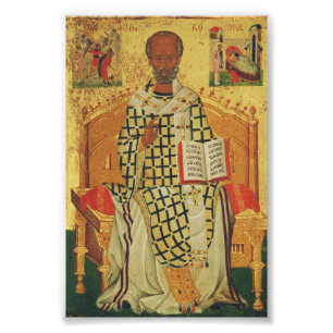 Foto Icono ortodoxo bizantino de San Nicolás de Mira