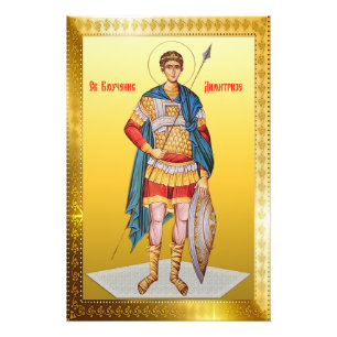 Foto Icono ortodoxo de Saint Demetrius