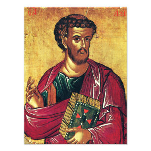 Foto icono ortodoxo de San Lucas Evangelista