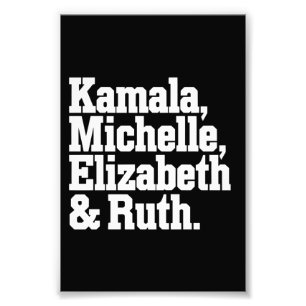 Foto Icono político feminista Kamala Michelle Elizabeth