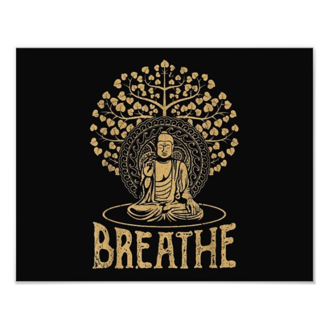 Foto Idea de Buda de Respiración Yoga y Meditación (Frente)