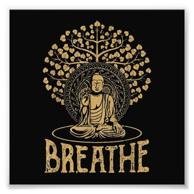 Foto Idea de Buda de Respiración Yoga y Meditación (Frente)