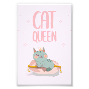 Foto Idea de regalo de reina de gato, regalo gracioso d