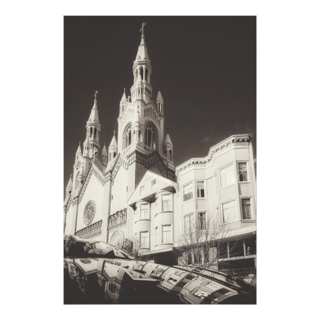 Foto Iglesia Católica Monocroma de San Pedro y Pablo (Frente)