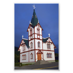 Foto Iglesia de Husavik Lutheran, Islandia.