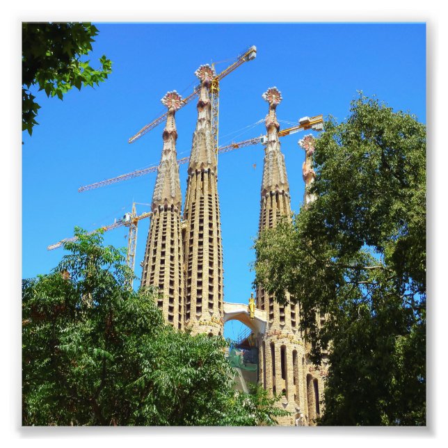 Foto Iglesia de la Sagrada Familia en Barcelona, España (Frente)