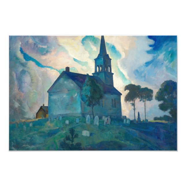 Foto Iglesia de Ridge, 1936, por Newell Convers Wyeth (Frente)