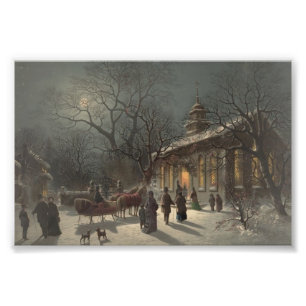 Foto Iglesia en la víspera de los Navidades