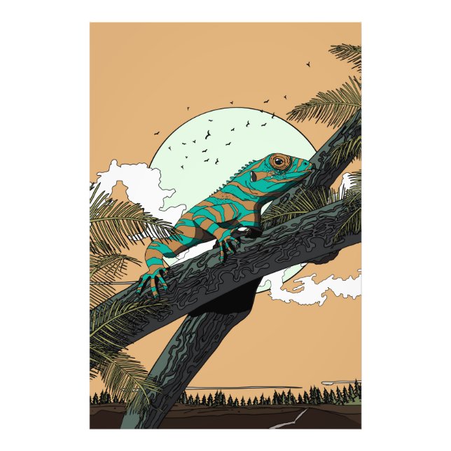 Foto Iguana en la selva (Frente)