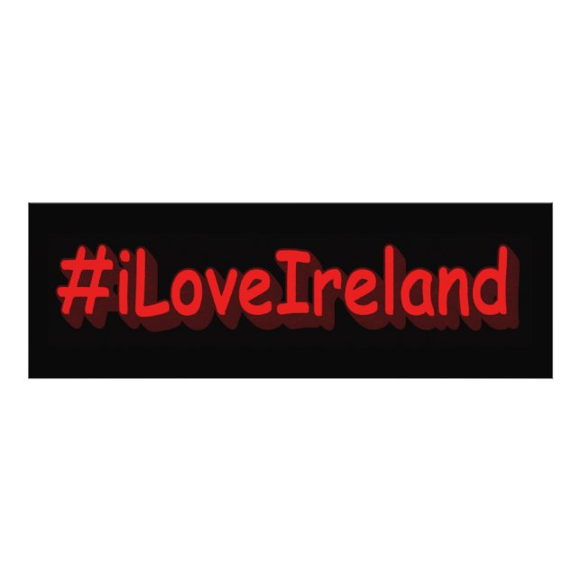 Foto "iLoveIrelands" Diseño bonito. Comprar ahora (Frente)