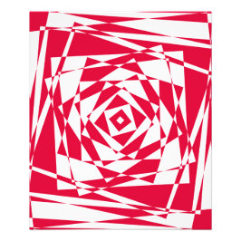 Foto Ilusión abstracta roja blanca