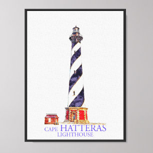 Foto Ilustracion acuático Faro de Cape Hatteras