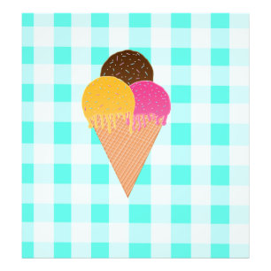 Foto Ilustración Colorida de Helado