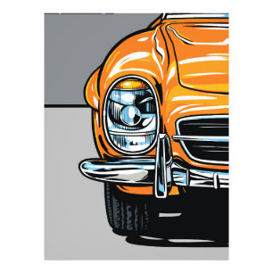 Foto Ilustración de arte pop frontal de automóvil depor