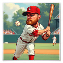 ''ilustracion de caricatura del béisbol americano