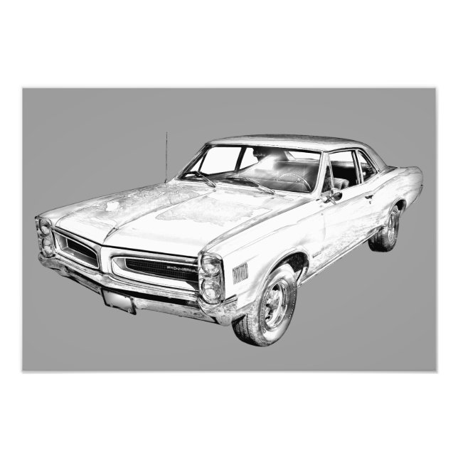 Foto ilustracion de coches Pontiac Lemans 1966 (Frente)