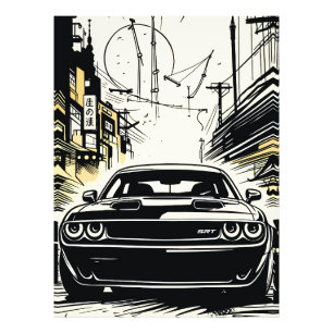 Foto Ilustración de impresión de arte pop frontal de mu