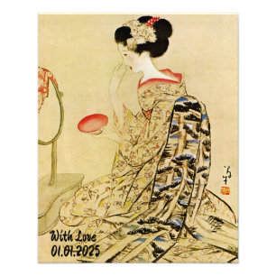 Foto ilustracion de kimono de Japón con estética de cos
