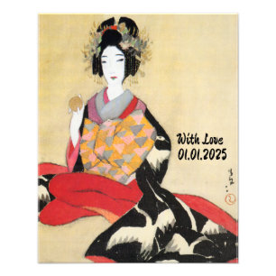 Foto ilustracion de kimono de Japón con estética de cos