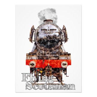 Foto Ilustración de la locomotora de vapor Flying Scots