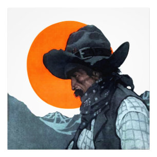 Foto Ilustración de la revista Cowboy por NC Wyeth