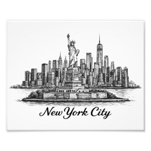 Foto Ilustración de línea del horizonte de la ciudad de