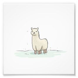 Foto Ilustracion de Llama Cute - Adorable y Llama Calm