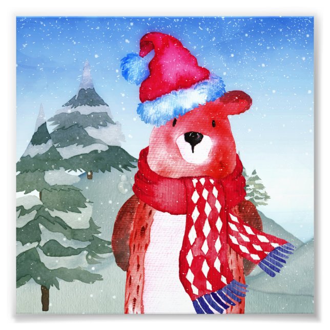 Foto Ilustracion de los amigos de Winter Forest Woodlan (Frente)