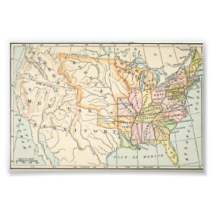 Foto Ilustración de mapa histórico de Estados Unidos 18