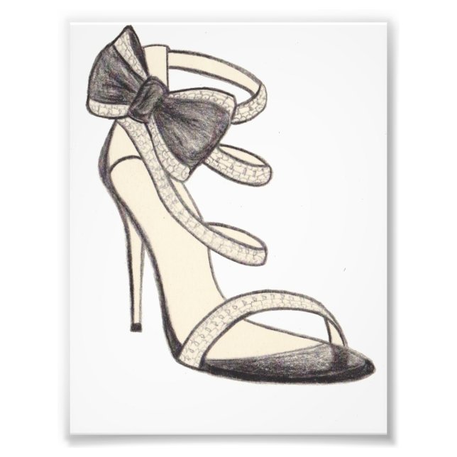 Foto Ilustracion de moda original de San Valentino Shoe (Frente)
